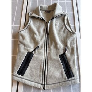 66 North  Iceland North 66 Women's Polartec Fleece Vest size S Beige Tan